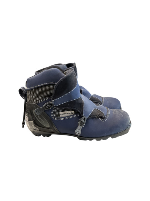 Vist Large View of Product Image Which is Used Rossignol Mens NNN XC Ski Boots Navy Blue M 08 / W 08.5-09