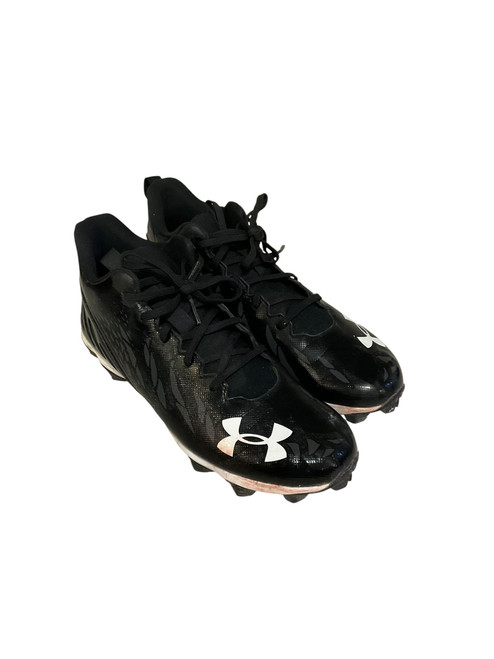 Vist Large View of Product Image Which is Used Under Armour Adult FB Cleats Black Senior 10