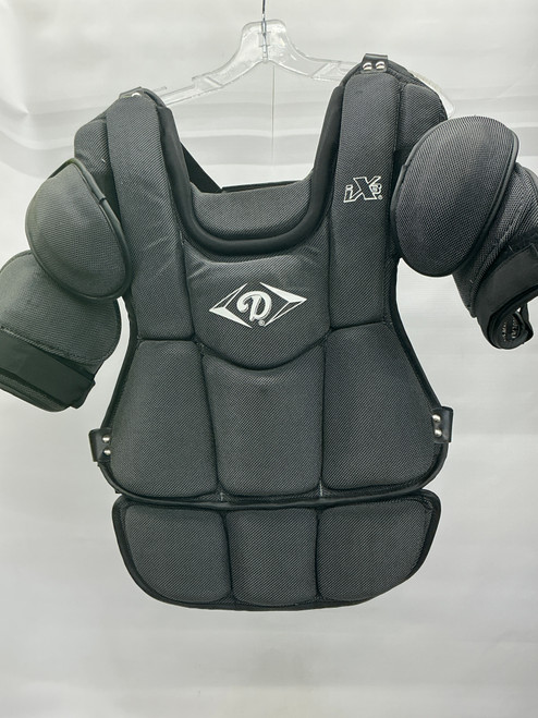 Vist Large View of Product Image Which is Used Diamond DCP-IX3 Catchers Chest Protector Black Adult