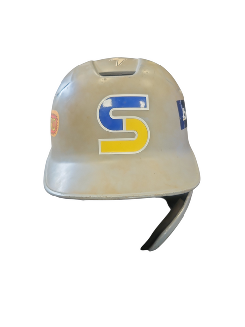 Vist Large View of Product Image Which is Used Easton EASTON HELMET Batting Helmet w/Mask Grey MD