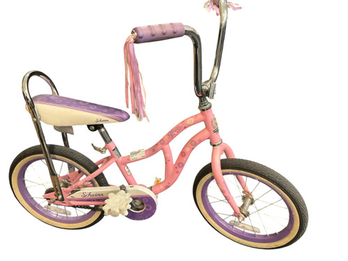 Vist Large View of Product Image Which is Used Schwinn BLOOM Cruiser Bike Girls Pink 16"