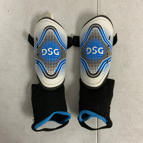 Vist Large View of Product Image Which is Used DSG Soccer Shin Guards Youth White SM