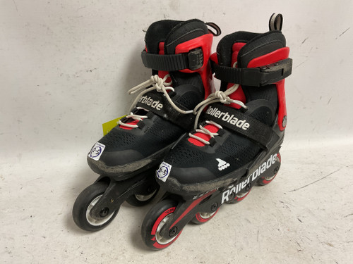Vist Large View of Product Image Which is Used Rollerblade ADJ 2-5 Junior Rec Fitness Skates Black Adjustable