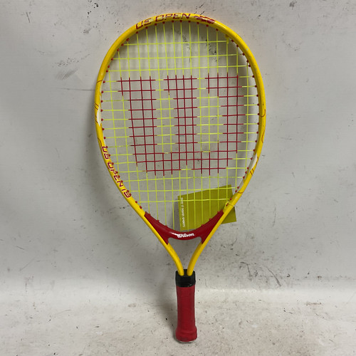 Vist Large View of Product Image Which is Used Wilson US OPEN 19 Junior Tennis Racquet Yellow 19"