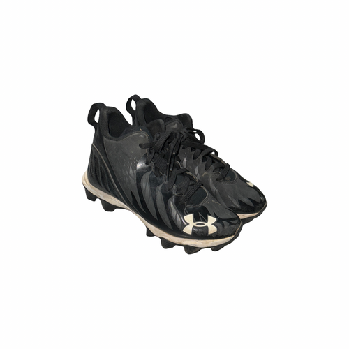 Vist Large View of Product Image Which is Used Under Armour CLEATS BB/SB Cleats Black Youth 12.0