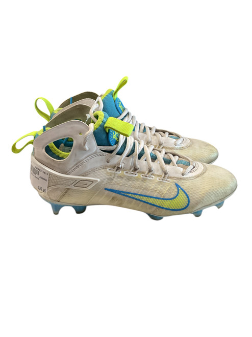 Vist Large View of Product Image Which is Used Nike LAX Cleats Mens White Senior 8