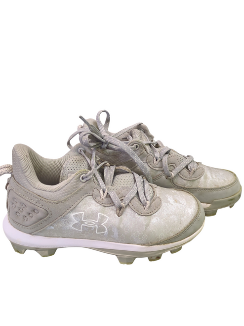Vist Large View of Product Image Which is Used Under Armour 556112 BB/SB Cleats Grey Junior 01.5