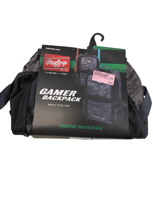 Vist Large View of Product Image Which is New Rawlings GAMER Baseball Backpack Black