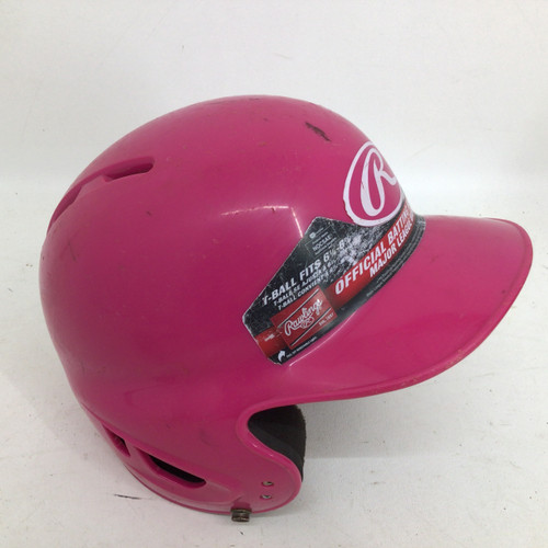 Vist Large View of Product Image Which is Used Rawlings 6 1/4 - 6 7/8 PINK T-BALL HELMET Batting Helmet No Mask Pink One Size