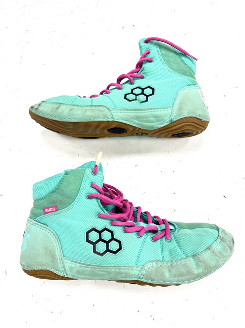 Vist Large View of Product Image Which is Used Rudis Wrestling Shoes Carolina Blue Senior 13