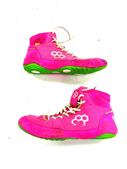 Vist Large View of Product Image Which is Used Rudis Wrestling Shoes Pink Senior 13