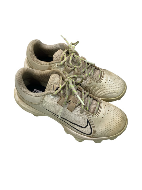 Vist Large View of Product Image Which is Used Nike HYPERDIAMOND 4 SOFTBALL BB/SB Cleats White Senior 7.5