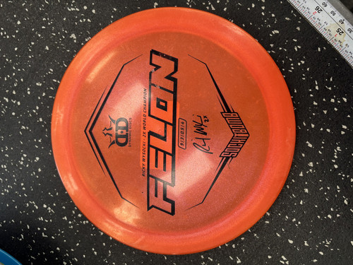 Vist Large View of Product Image Which is Used Dynamic Discs FELON Disc Golf Driver Orange
