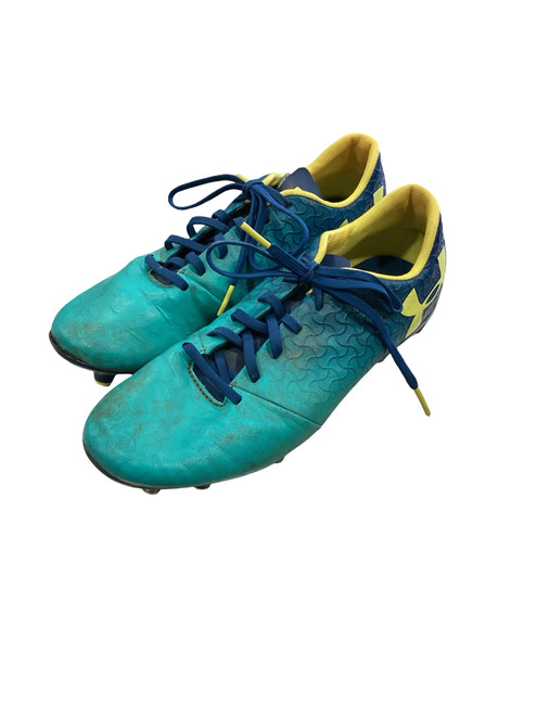 Vist Large View of Product Image Which is Used Under Armour Soccer Cleats Royal Blue Junior 03