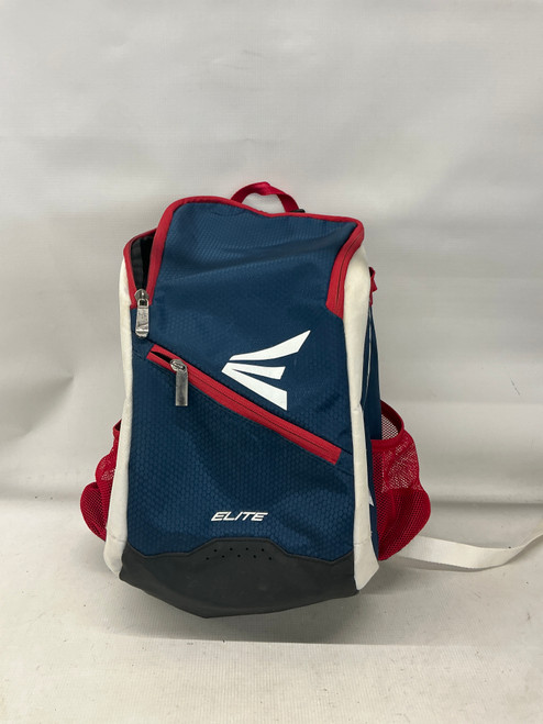 Vist Large View of Product Image Which is Used Easton ELITE BACKPACK BB/SB Player Backpack White/Red/Navy