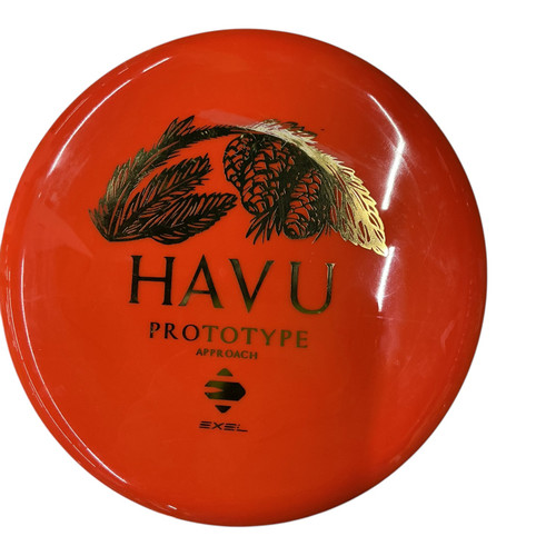 Vist Large View of Product Image Which is Used EXEL HAVU PUTTER Disc Golf Putter Orange 176g