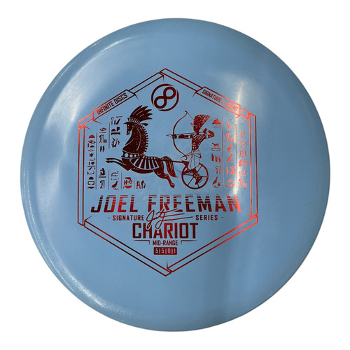 Vist Large View of Product Image Which is Used Infinite Discs CHARIOT Disc Golf Mid Range Royal Blue 174g