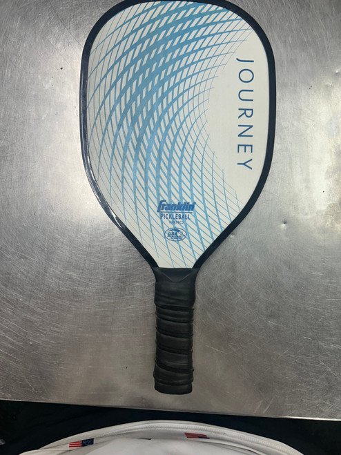 Vist Large View of Product Image Which is Used Franklin JOURNEY Pickleball Racquet White
