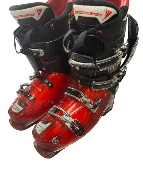 Vist Large View of Product Image Which is Used Lange BLASTER 90 Mens DH Ski Boot Black And Red 285 MP - M10.5 - W11.5