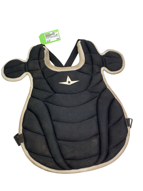 Vist Large View of Product Image Which is Used All-Star ALL-STAR CHEST PROTECTOR Catchers Chest Protector Black Junior