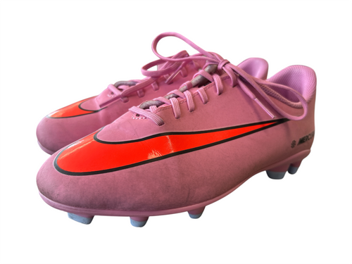 Vist Large View of Product Image Which is Used Nike JR VAPOR 16 MERCURIAL Soccer Cleats Pink Junior 05.5