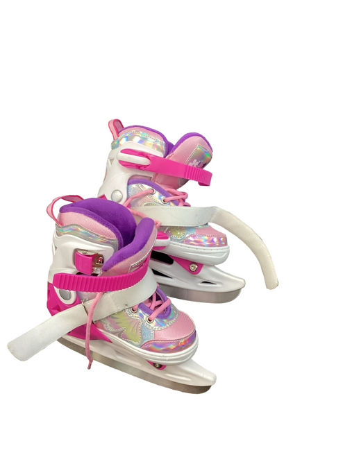 Vist Large View of Product Image Which is Used NATTORK Girls Softboot Skate White Adjustable