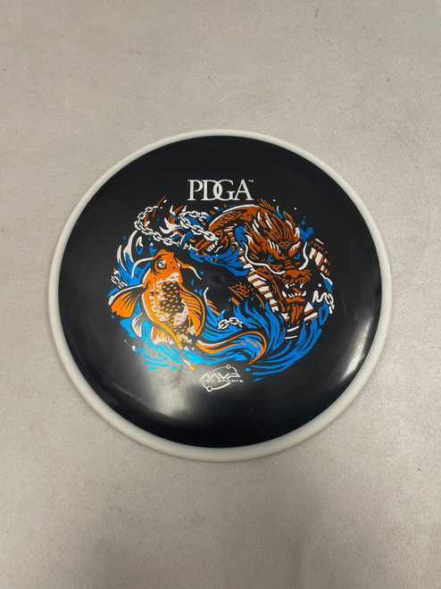 Vist Large View of Product Image Which is Used MVP GYRO CRAVE Disc Golf Mid Range Black