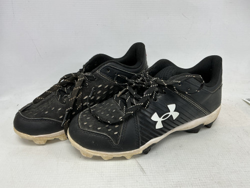 Vist Large View of Product Image Which is Used Under Armour BASEBALL BB/SB Cleats Black Junior 02.5