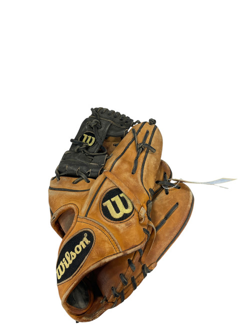 Vist Large View of Product Image Which is Used Wilson PRO STOCK BB/SB Glove RH Throw Brown 13"