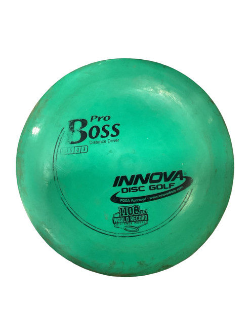 Vist Large View of Product Image Which is Used Innova PRO BOSS Disc Golf Driver Green