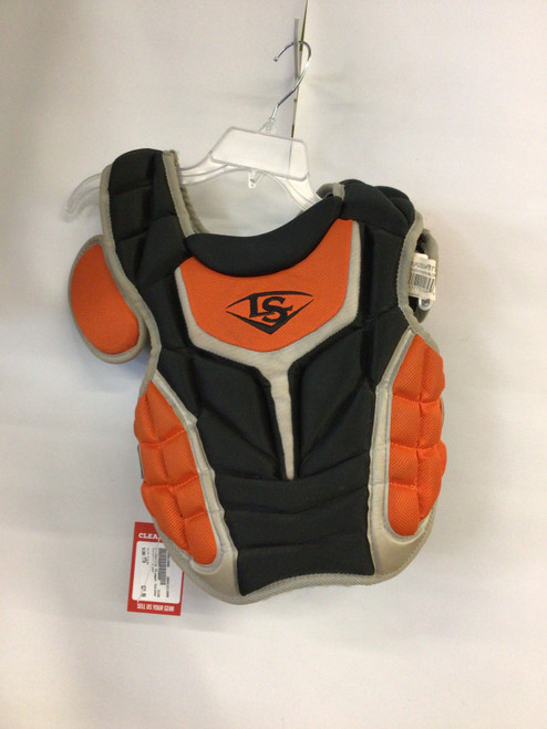 Vist Large View of Product Image Which is Used Louisville Slugger Catchers Chest Protector Orange Youth