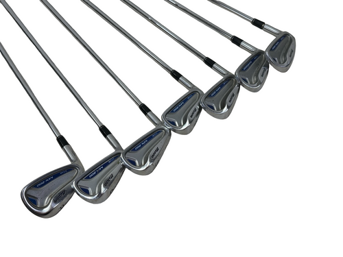 Vist Large View of Product Image Which is Used Mizuno MX-200 Mens Iron Set LH 4I-PW w/ KBS $-Taper 130 Shafts - Standard