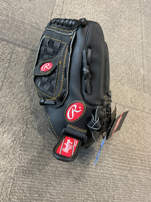 Vist Large View of Product Image Which is Used Rawlings PLAY MAKER SERIES BB/SB Glove RH Throw Black 12 1/2"