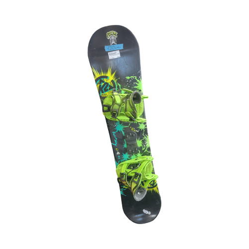 Vist Large View of Product Image Which is Used K2 MINI TURBO/BURTON BINDINGS 120 Boys Board/Binding Black 120 cm