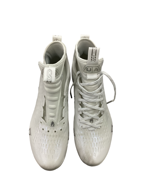 Vist Large View of Product Image Which is Used Under Armour SPOT LIGHT Adult FB Cleats White Senior 10.5