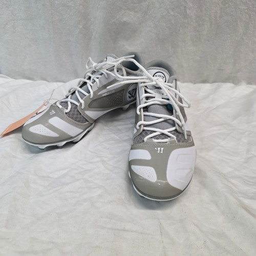 Vist Large View of Product Image Which is Used Warrior LAX Cleats Mens White Senior 8.5