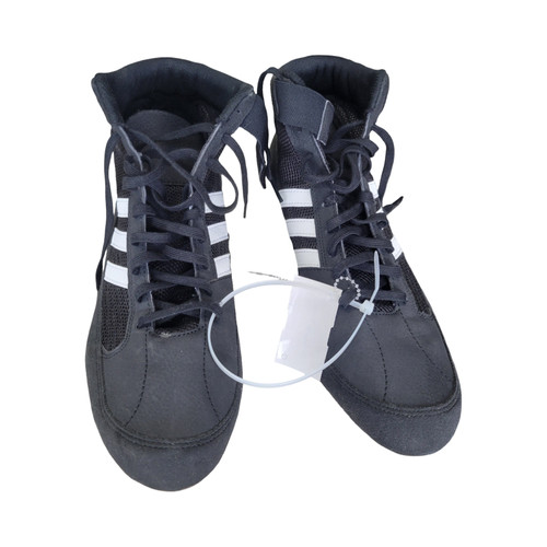 Vist Large View of Product Image Which is Used Adidas WRESTLING SHOES 12 Wrestling Shoes Black Senior 12