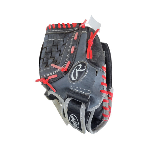 Vist Large View of Product Image Which is Used Rawlings PLAYER SERIES 11 BB/SB Glove RH Throw Black 11"