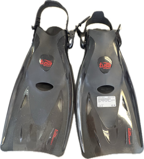 Vist Large View of Product Image Which is Used Tusa Underwater Fins Black LG
