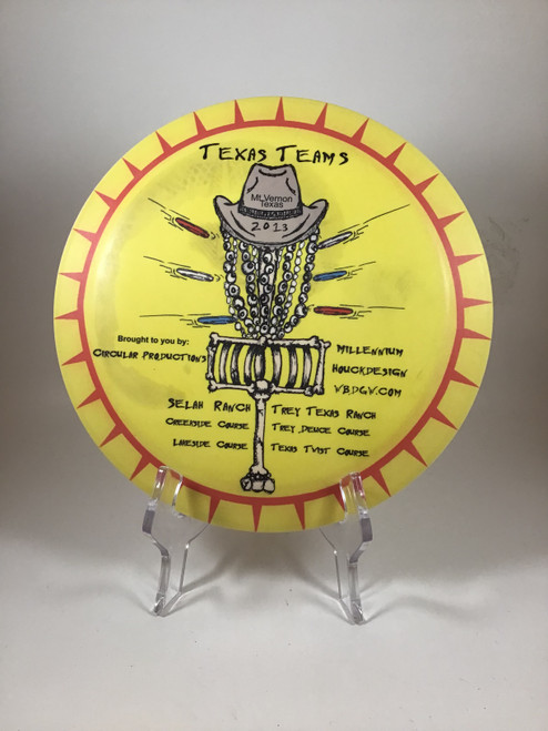 Vist Large View of Product Image Which is Used Millennium ASTRA Disc Golf Driver Yellow 175g