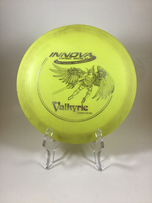 Vist Large View of Product Image Which is Used Innova DX VALKYRIE Disc Golf Driver Yellow 151g
