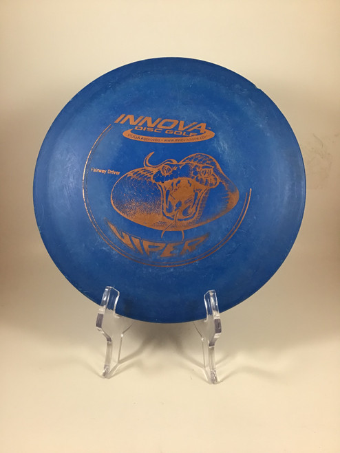 Vist Large View of Product Image Which is Used Innova DX VIPER Disc Golf Driver Royal Blue 174g