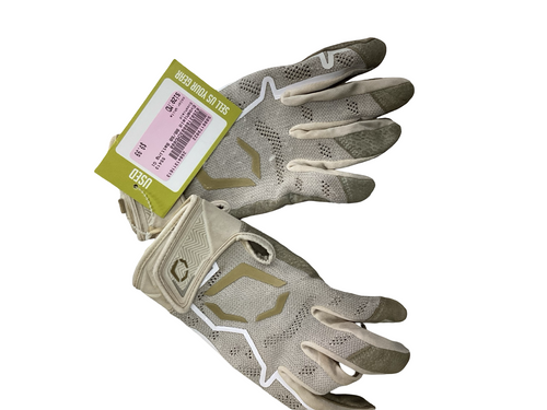 Vist Large View of Product Image Which is Used Evoshield BB/SB Batting Gloves White MD