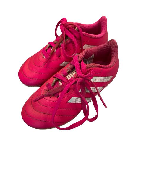 Vist Large View of Product Image Which is Used Adidas Soccer Cleats Pink Youth 10.0