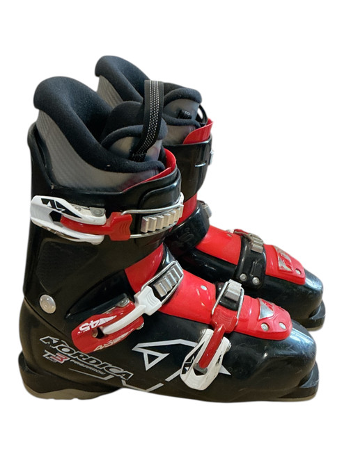 Vist Large View of Product Image Which is Used Nordica TEAM 3 Mens DH Ski Boot Black 255 MP - M07.5 - W08.5