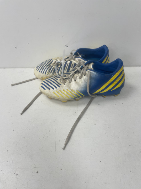 Vist Large View of Product Image Which is Used Adidas Soccer Cleats Royal Blue Junior 03.5