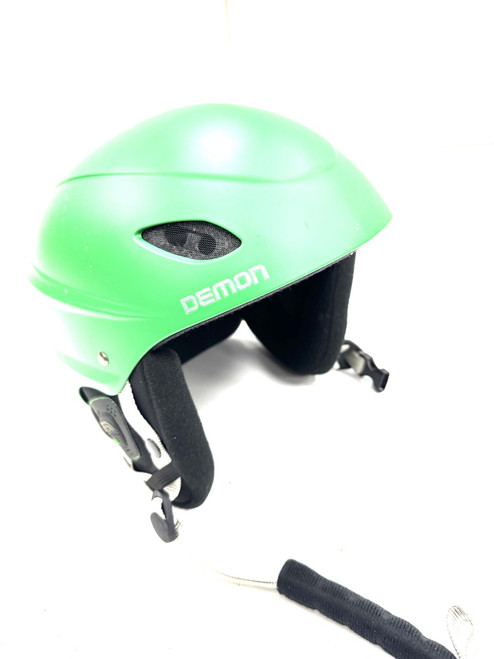 Vist Large View of Product Image Which is Used Demon Snowsport Helmet Adult Green One Size