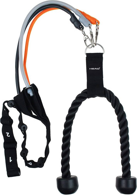 Vist Large View of Product Image Which is Used HEAD FITNESS TRICEP CRUNCH COMBO Super Band Black Heavy