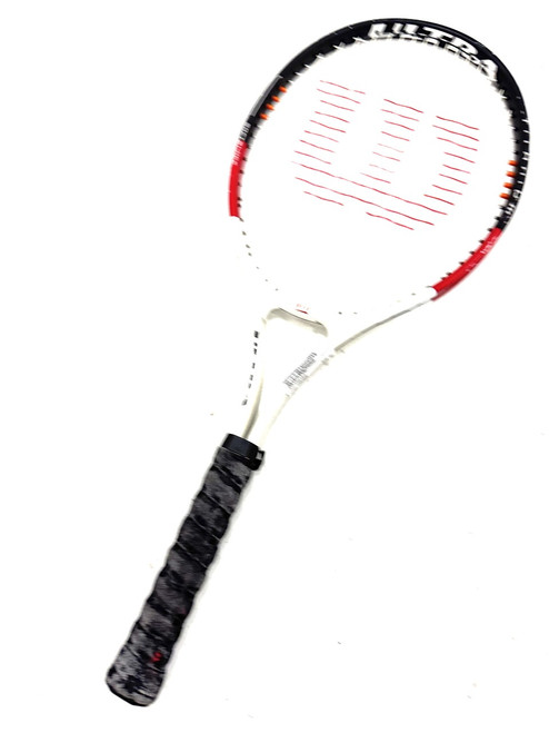 Vist Large View of Product Image Which is Used Wilson ULTRA Adult Tennis Racquet Grey Unknown