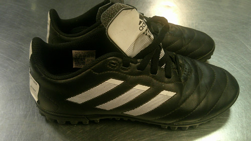 Vist Large View of Product Image Which is Used Adidas Soccer Cleats Black Junior 03